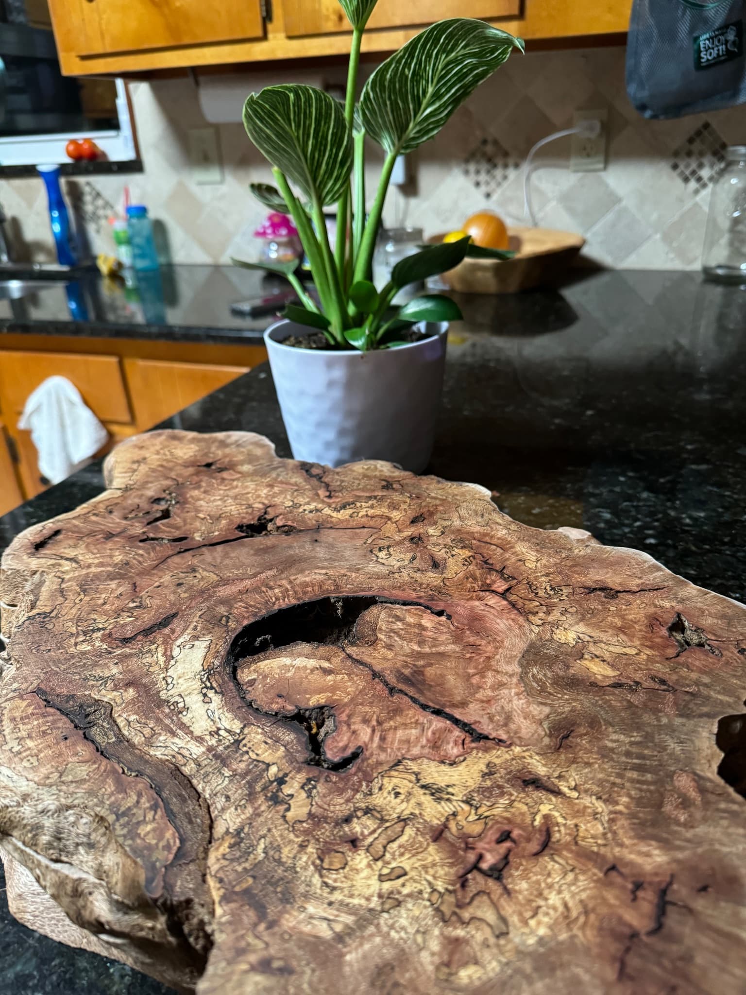 Oak Burl Charcuterie board